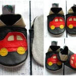 Leather Baby Shoes prewalkers Car