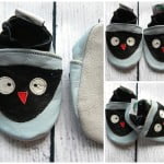 Soft sole baby shoes prewalkers Owl