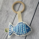 Organic Blue Fish Toy