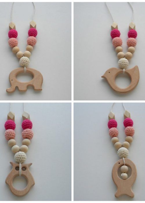 Wooden Nursing Necklace Breast Wooden Nursing Necklace Breast