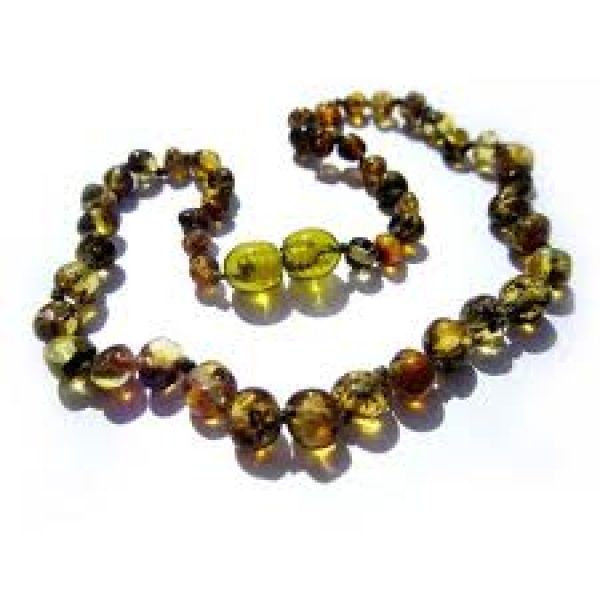 Green Amber Teething Necklace