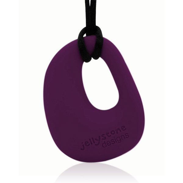 Jellystone Designs Nursing Necklace Pendant Eggplant