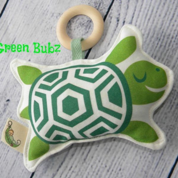 Organic Turtle Rattle Baby Toy