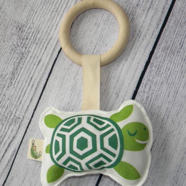 Organic Turtle Baby Teething Toy