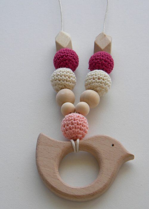 Wooden Nursing Necklace Breastfeeding Teething Wooden Nursing Necklace Breastfeeding Teething